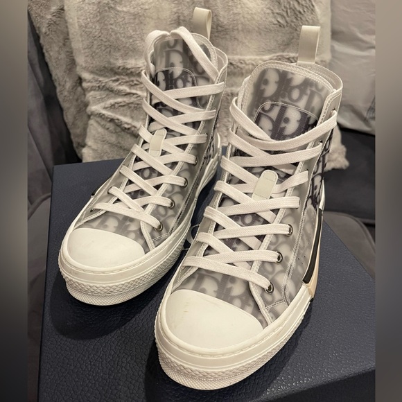 DIOR HIGH TOP SNEAKERS (MEN) SIZE 41 - Picture 2 of 11